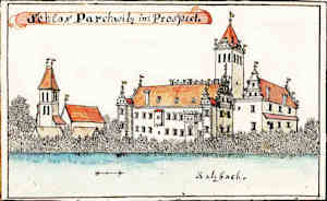 Schlos Parchwitz im Prospect - Zamek, widok ogólny